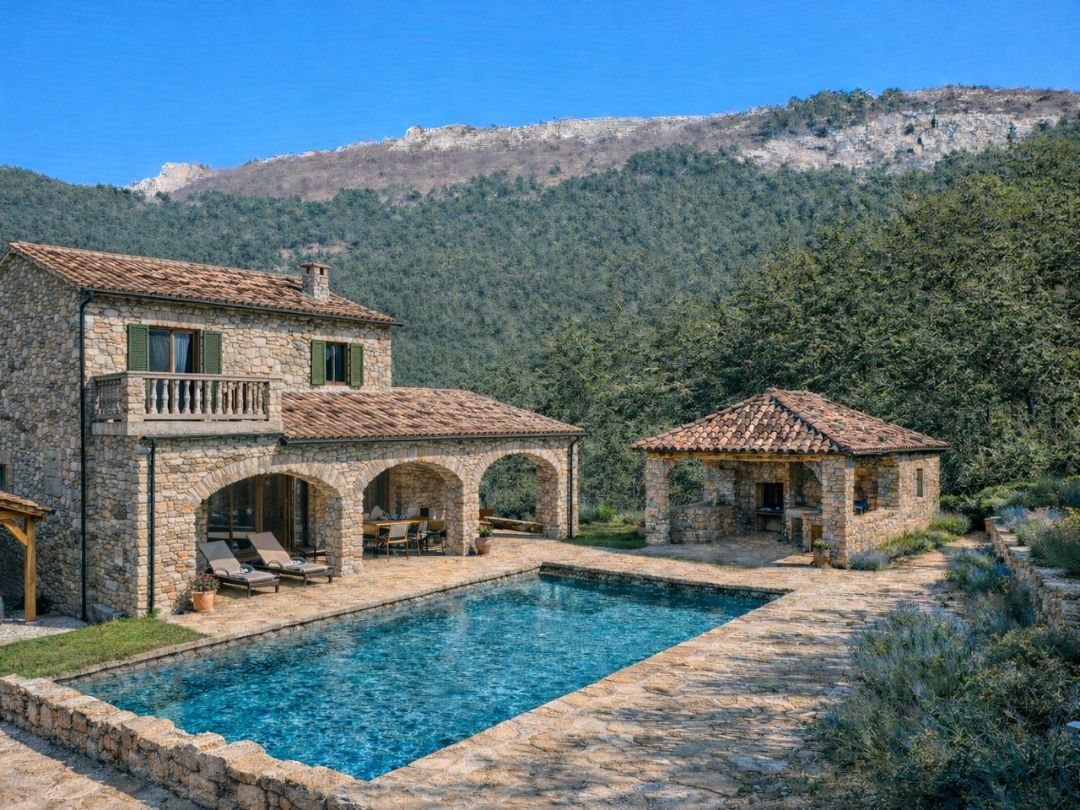 Buzet - građevinsko zemljište s idejnim arhitektonskim rješenjem - Possesso nekretnine